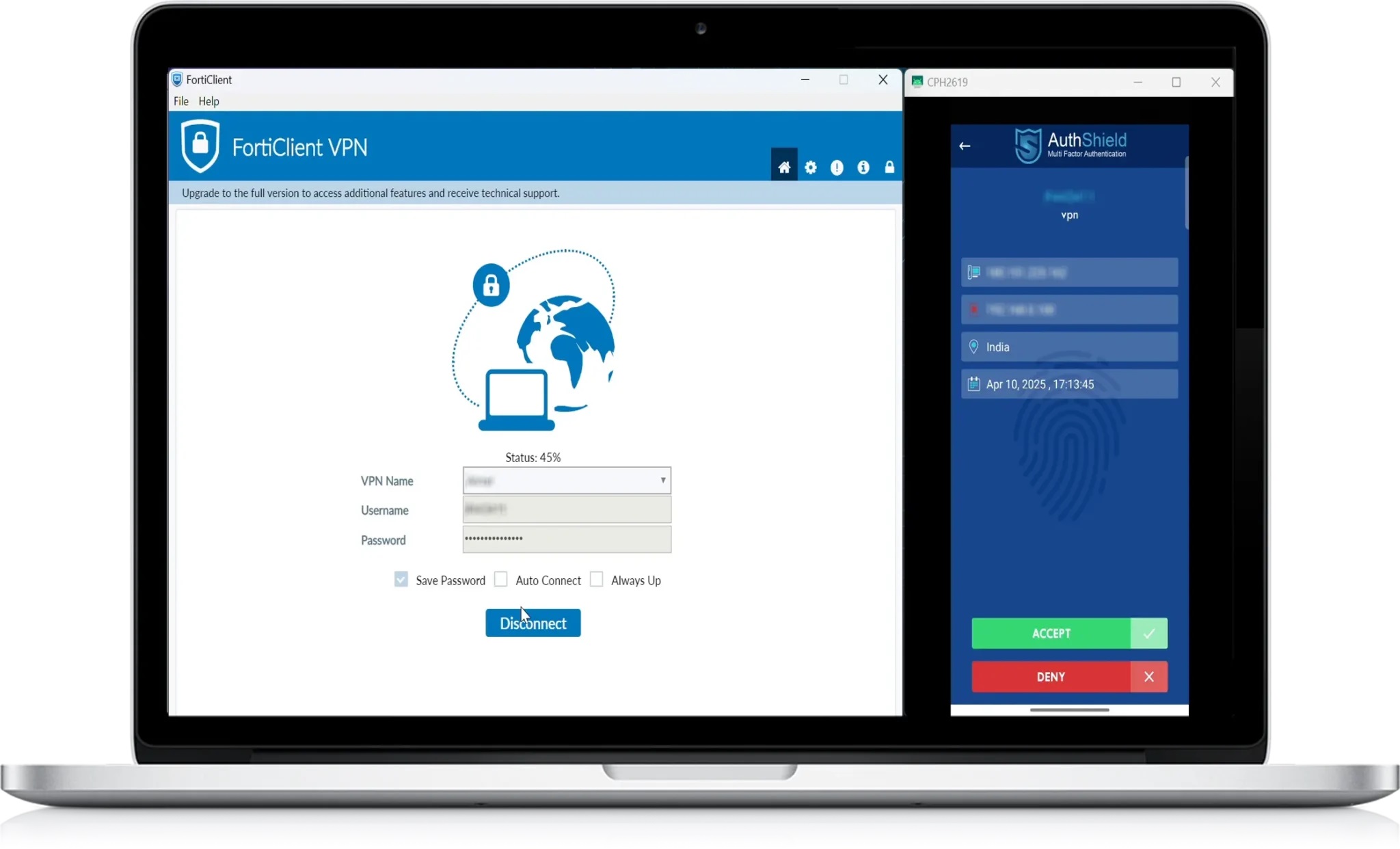 Authshield screenshot