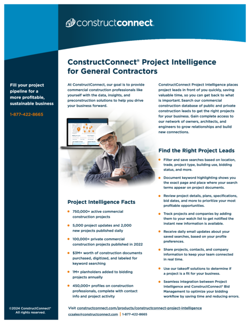 Project Connect Software ConstructConnect Project Intelligence Reviews 2026: Details, Pricing ...