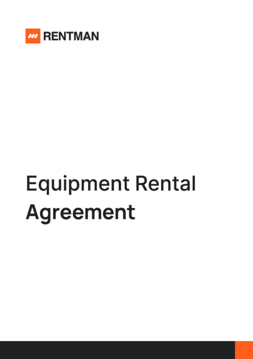 Equipment Rental Agreement Template