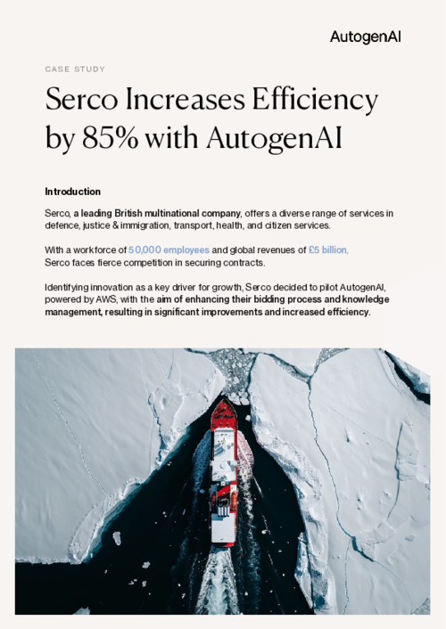 AutogenAI Case Study - Serco