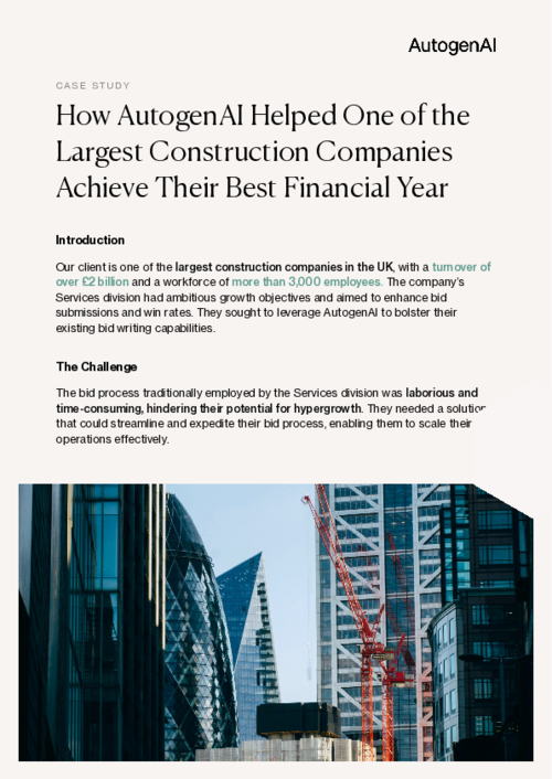 AutogenAI Construction