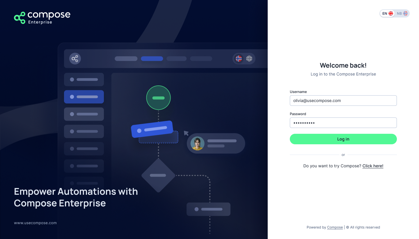 Compose Enterprise screenshot