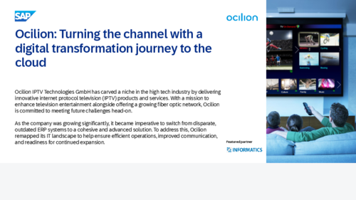 Ocilion: Turning the channel with a digital transformation journey to the cloud