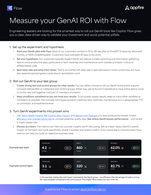 Use Flow to measure GenAI adoption with confidence
