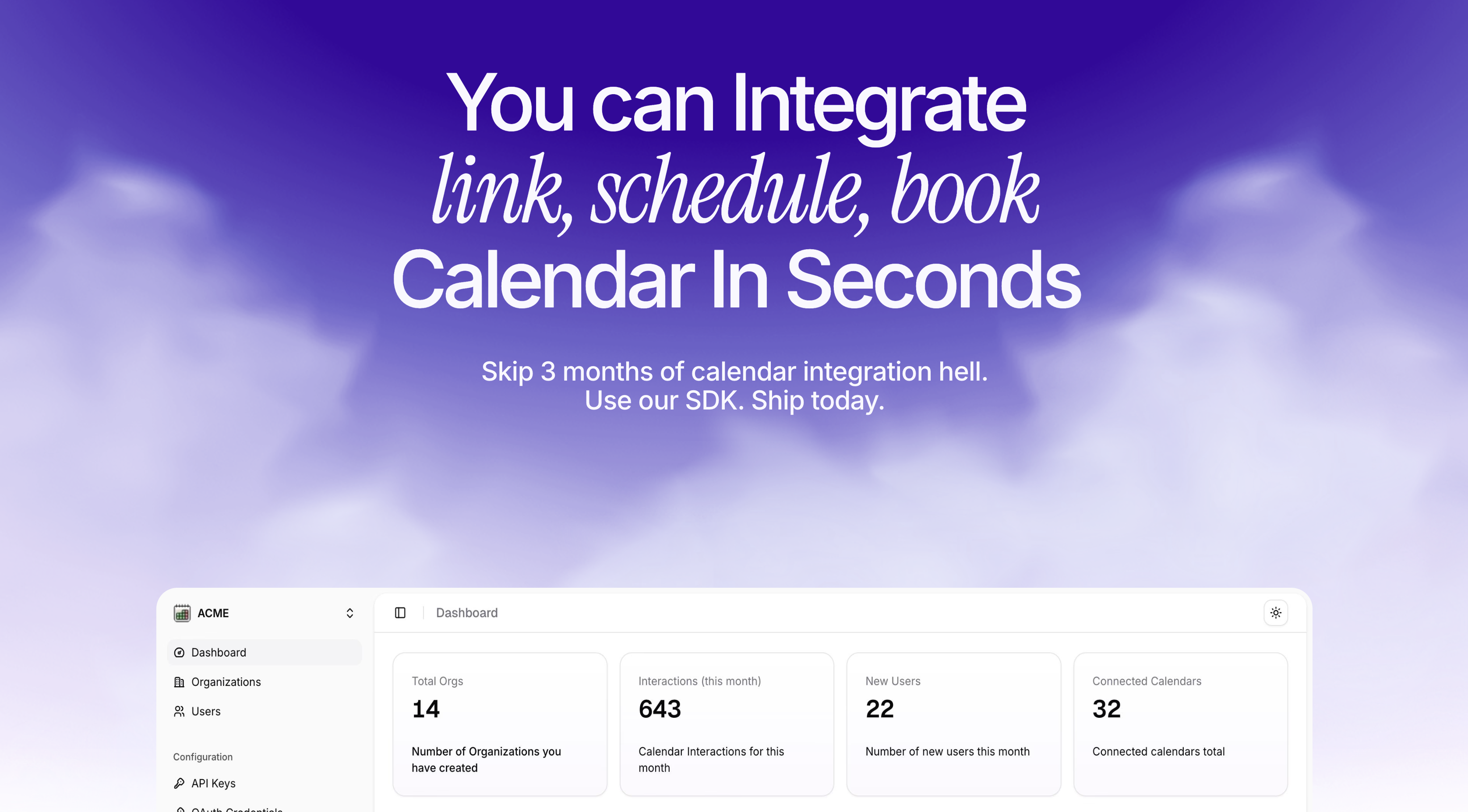RECAL.DEV | Scheduling Booking Calendar screenshot