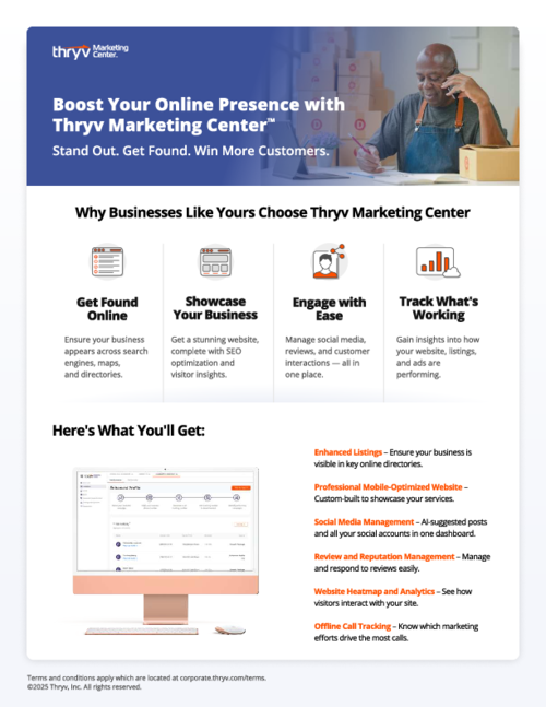 Marketing Center Flyer