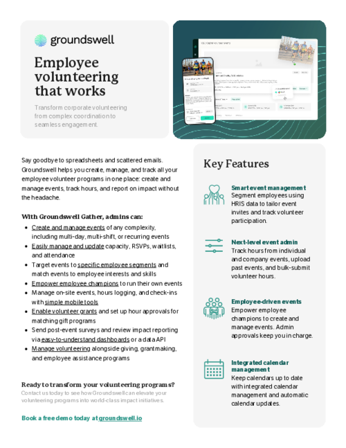Groundswell Volunteering
