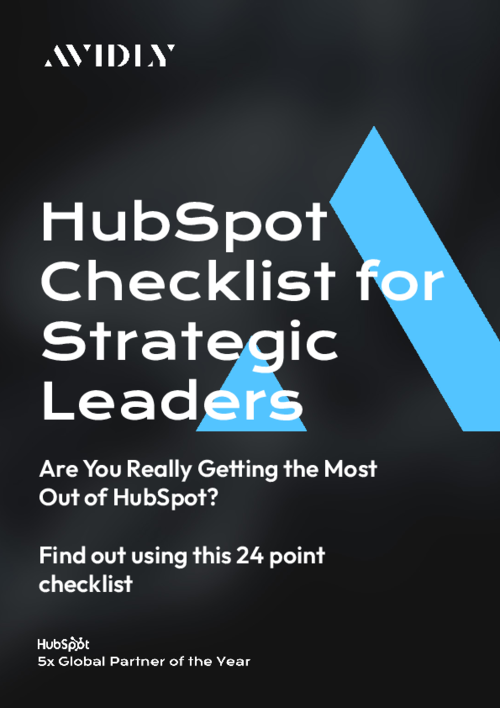 HubSpot Checklist for Strategic Leaders