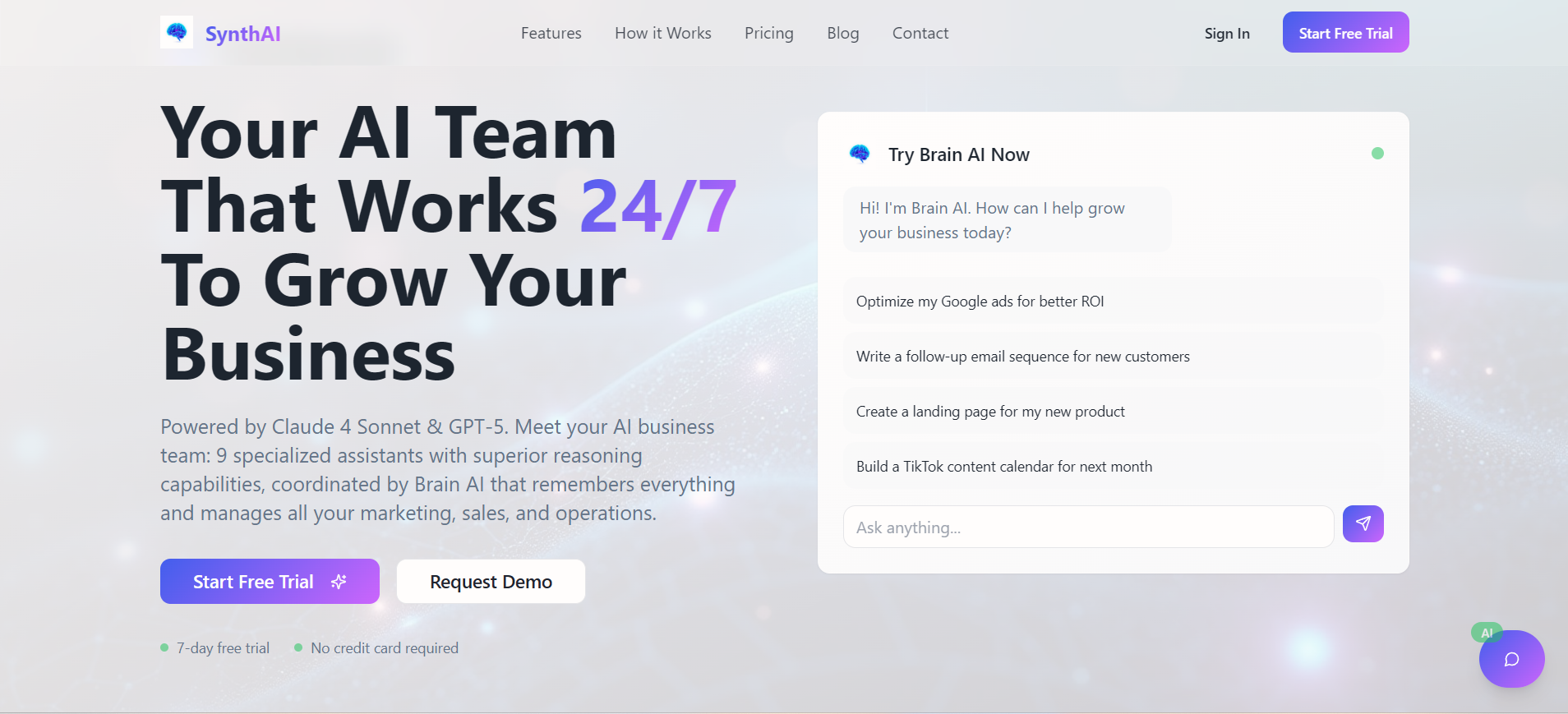 SynthAI Team — Your 24/7 AI Growth Crew preview