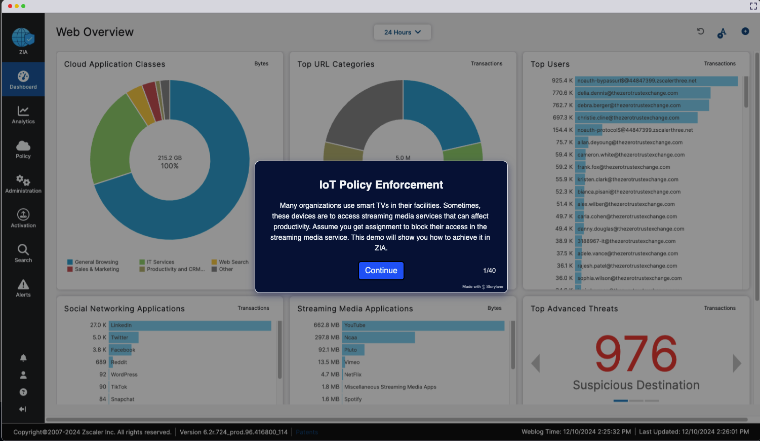 Zscaler OT/IoT Segmentation screenshot