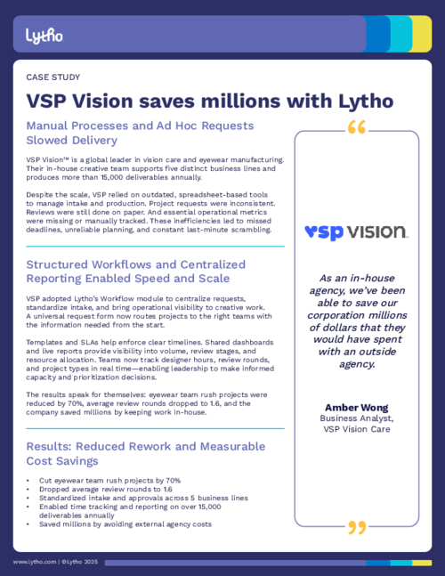 VSP Vision saves missions with Lytho