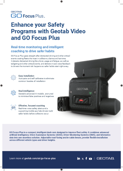 Go Focus Plus: Real-time monitoring and intelligent coaching to drive safer habits