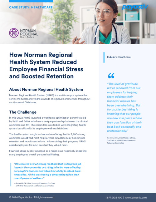 How NRHS reduced employee financial stress and boosted retention