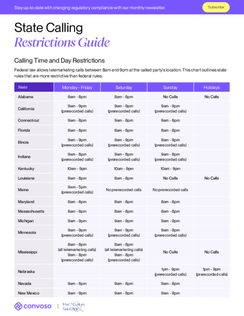 State Calling Restrictions Guide