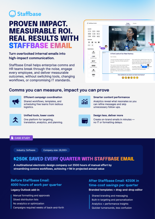 Staffbase Email (one-pager)