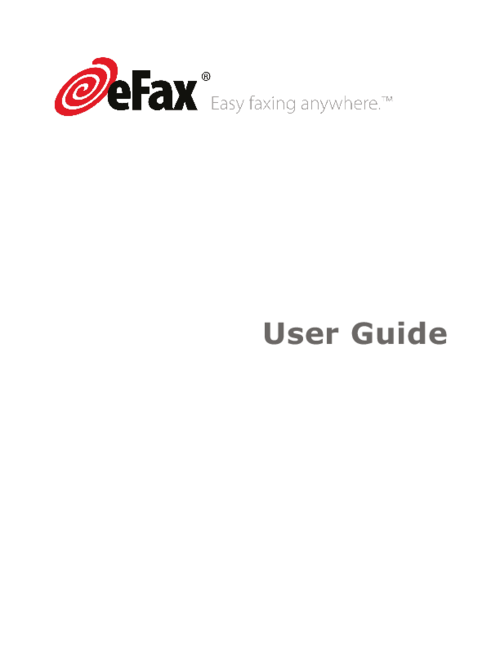 eFax User Guide