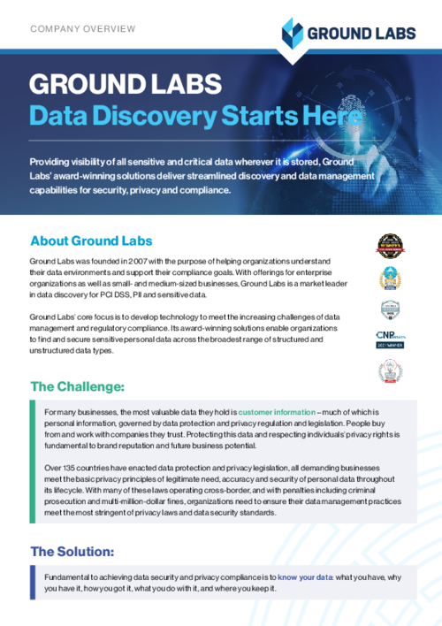 Ground Labs Corporate Overview