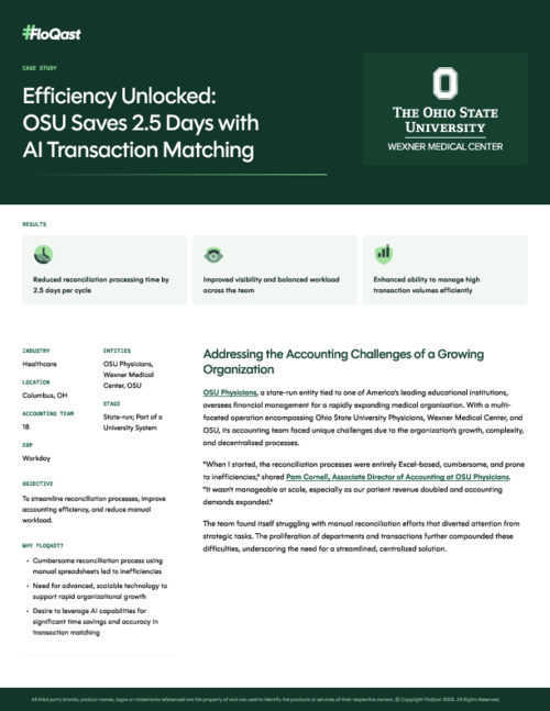 Efficiency Unlocked: OSU Saves 2.5 Days with AI Transaction Matching