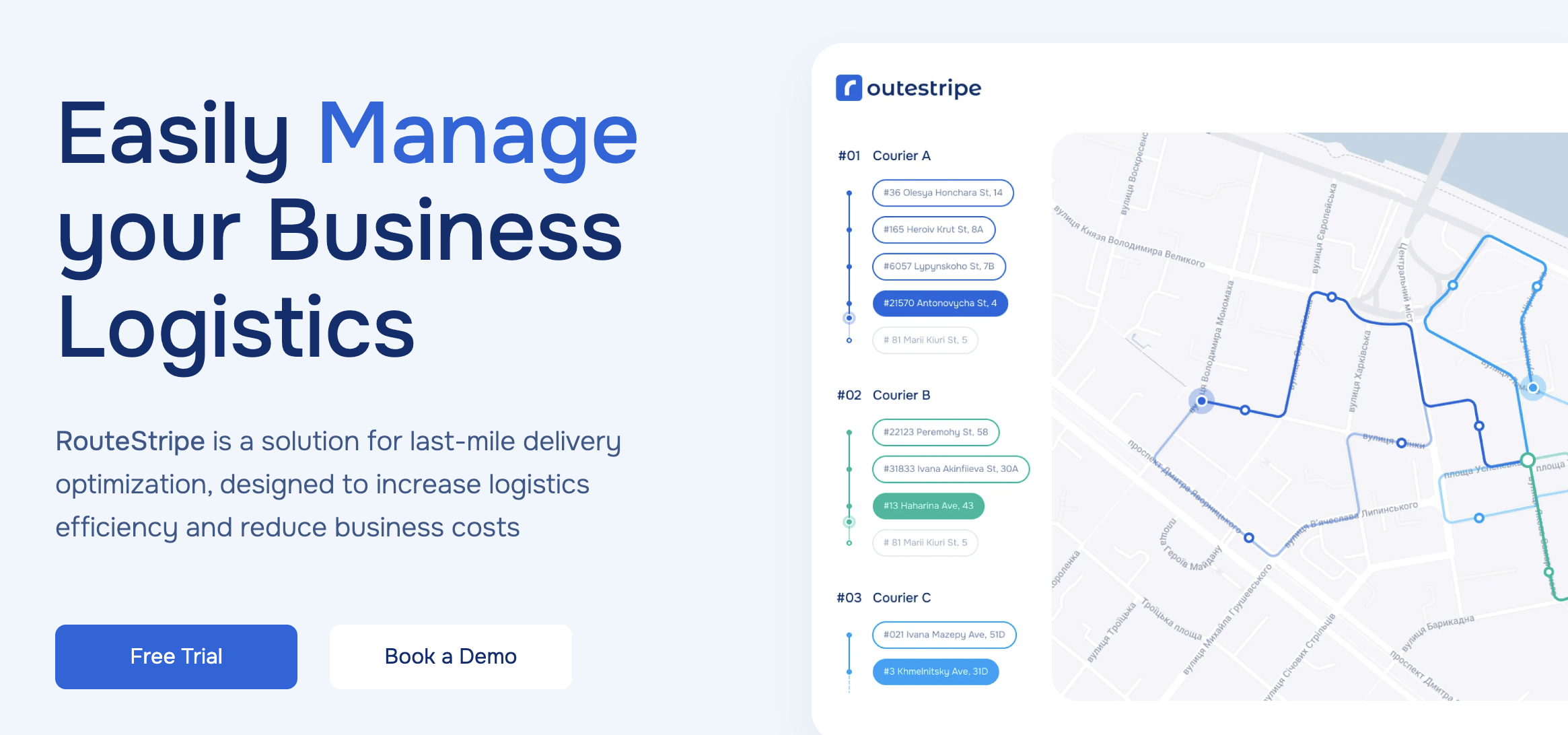 RouteStripe screenshot