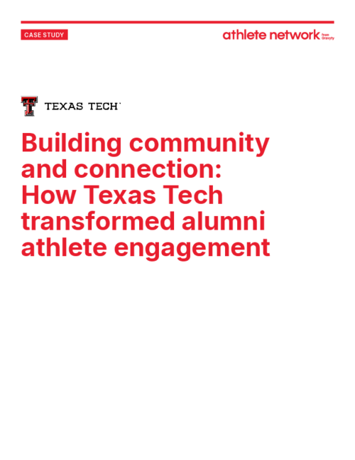 Building community and connection: How Texas Tech transformed alumni athlete engagement