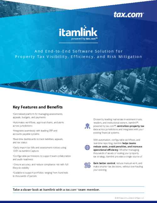 itamlink: Enterprise Property Tax Management & ERP Integration