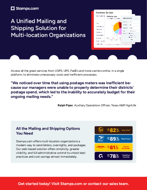 Stamps.com Product Features