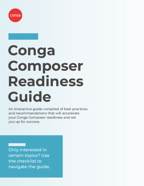 Conga Composer interactive readiness guide