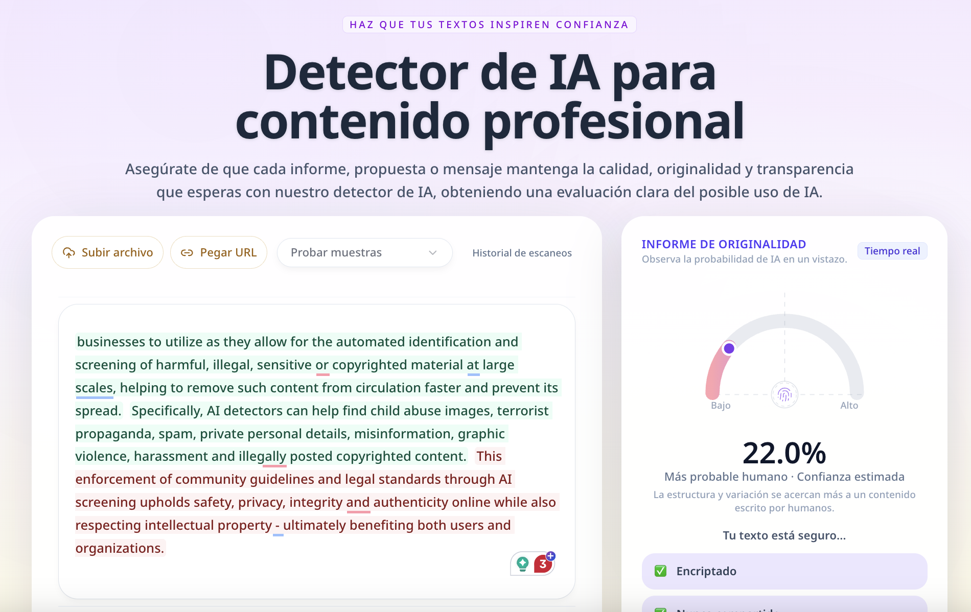 VeriIA – Detector de IA for Professional Content preview