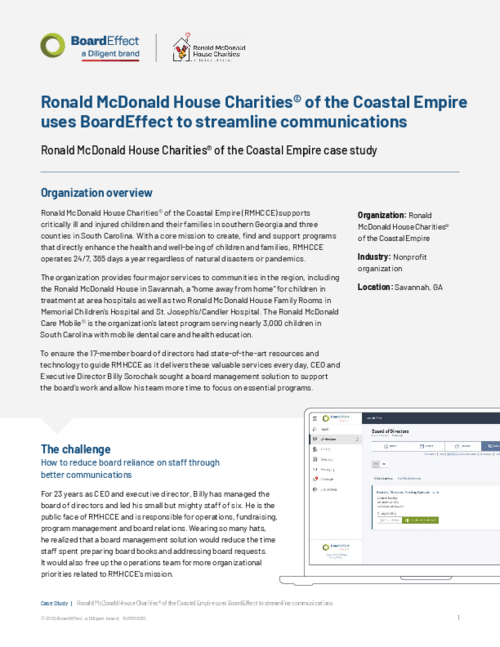 Ronald McDonald Case Study