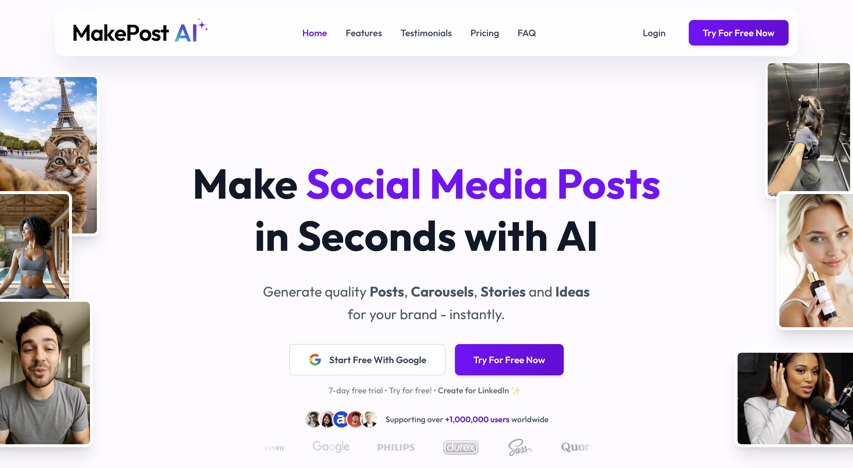 MakePostAI - Make Social Media Posts in Seconds with AI preview