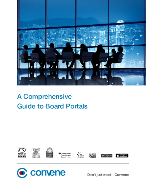 A Comprehensive Guide to Board Portals - White Paper