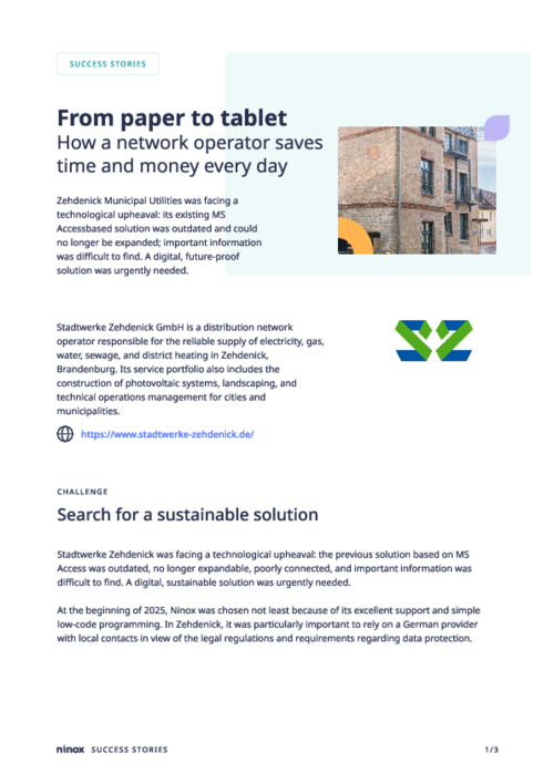 Success Story Stadtwerke Zehdenick