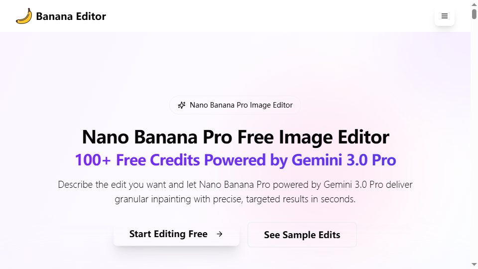 Banana Editor screenshot