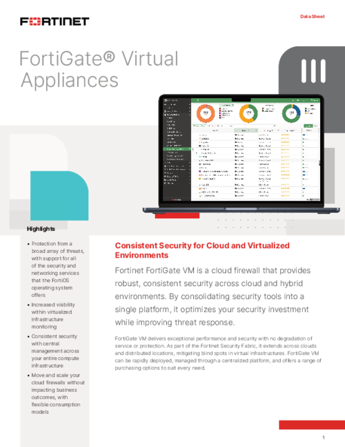 FortiGate-VM solution brief