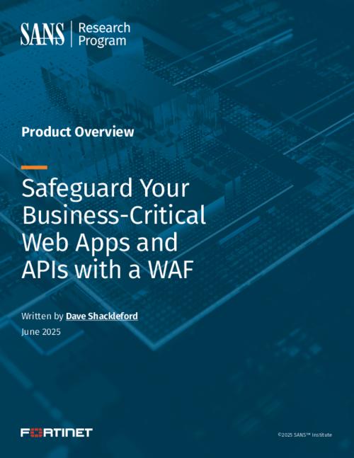 SANS detailed overview of FortiAppSec Cloud