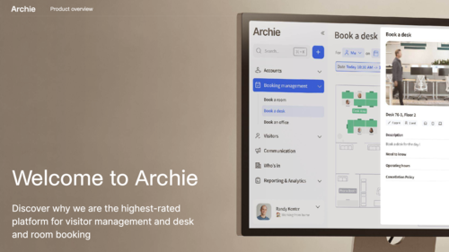 Discover Archie Visitors, Room and Desk Booking