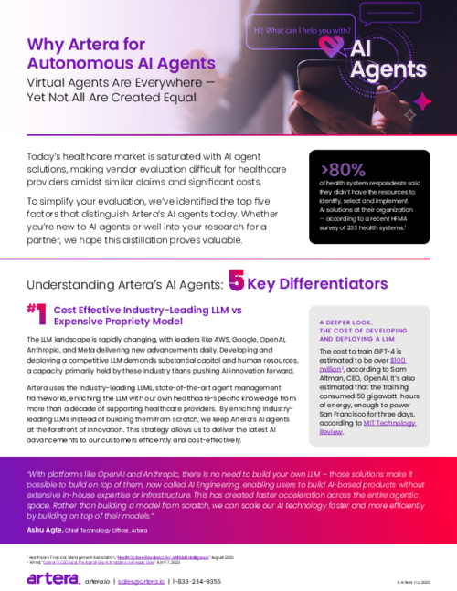 Why Artera For Autonomous AI Agents