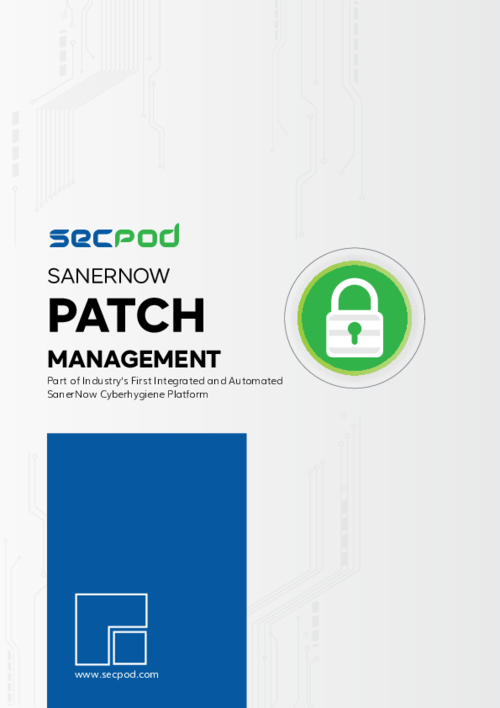 SanerNow Patch Management Solution