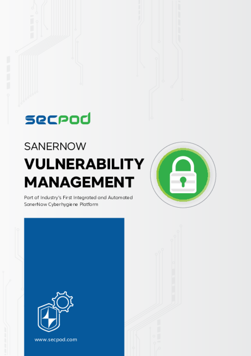 SanerNow Vulnerability Management Solution