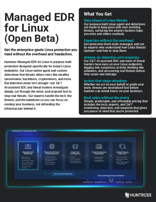 Managed EDR for Linux