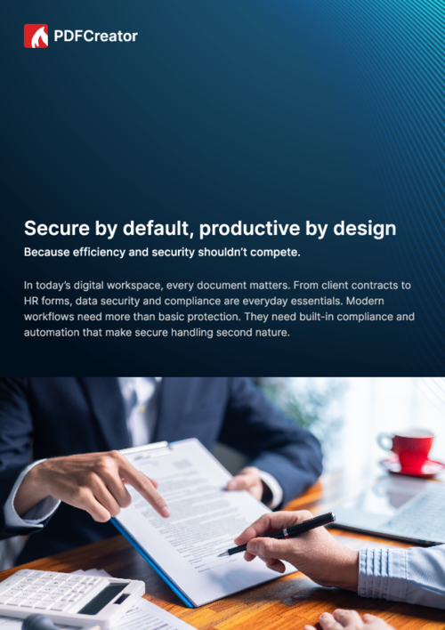 PDFCreator Security & compliance for PDF workflows