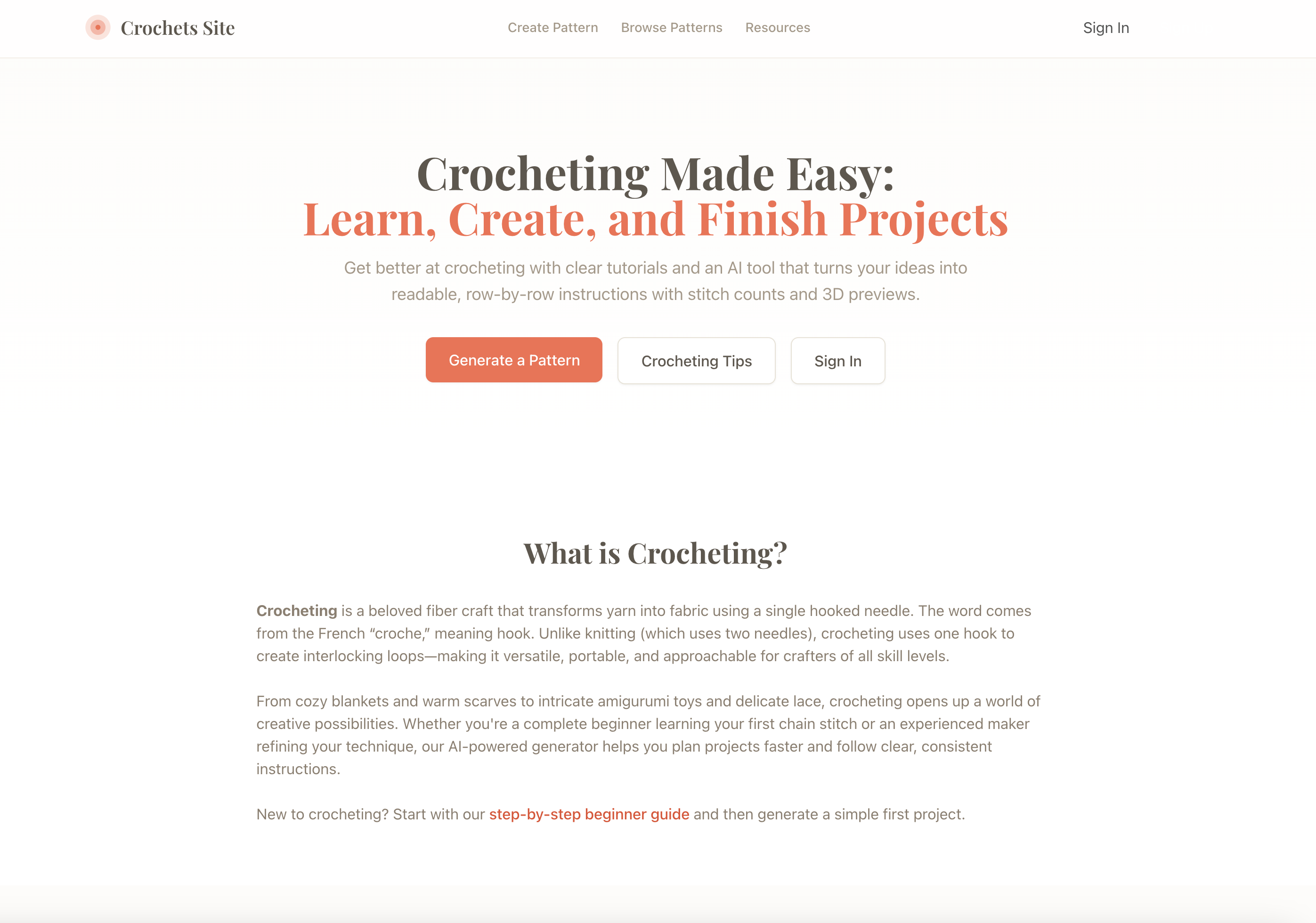 Crochets AI screenshot