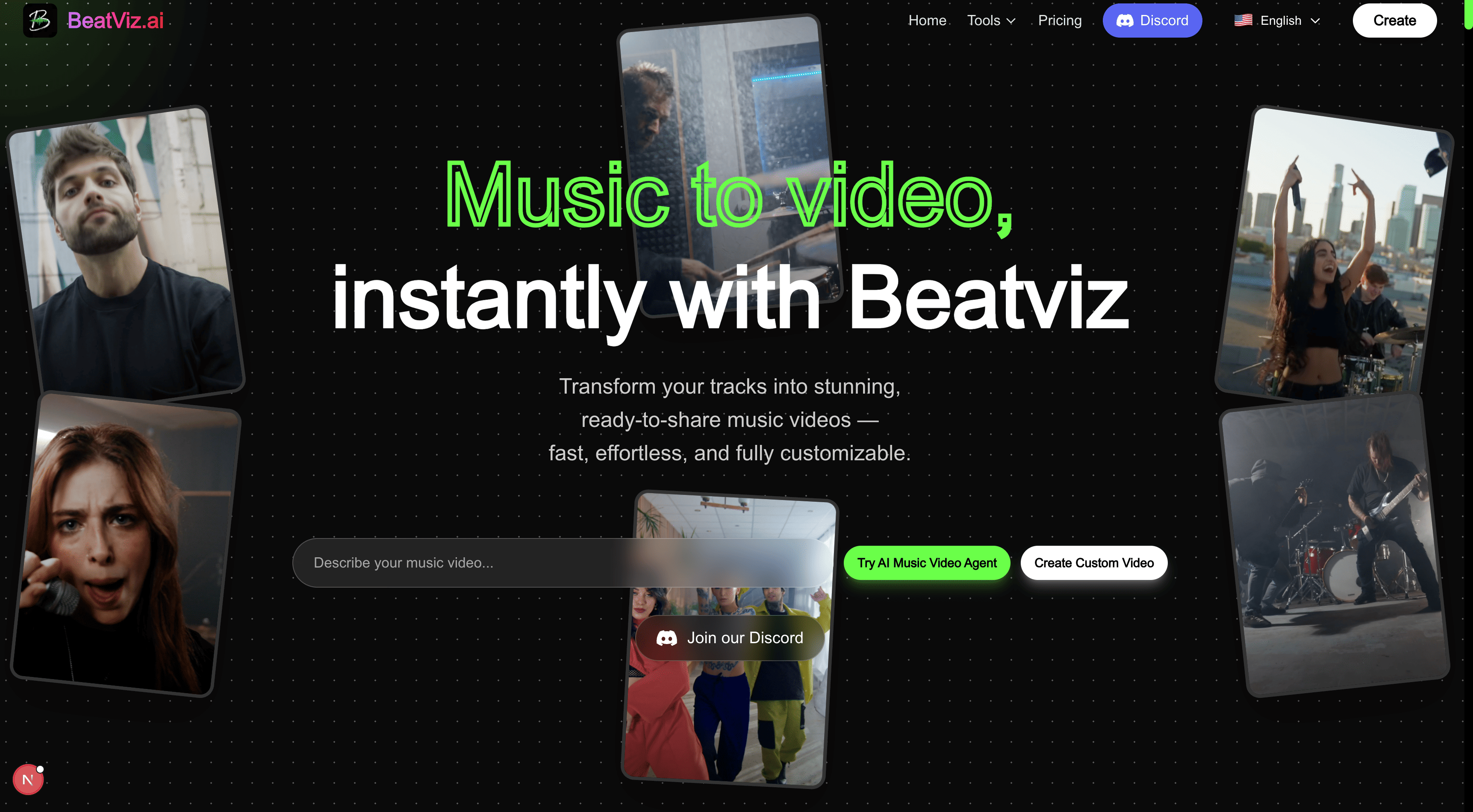 BeatViz AI Music Video Generator preview
