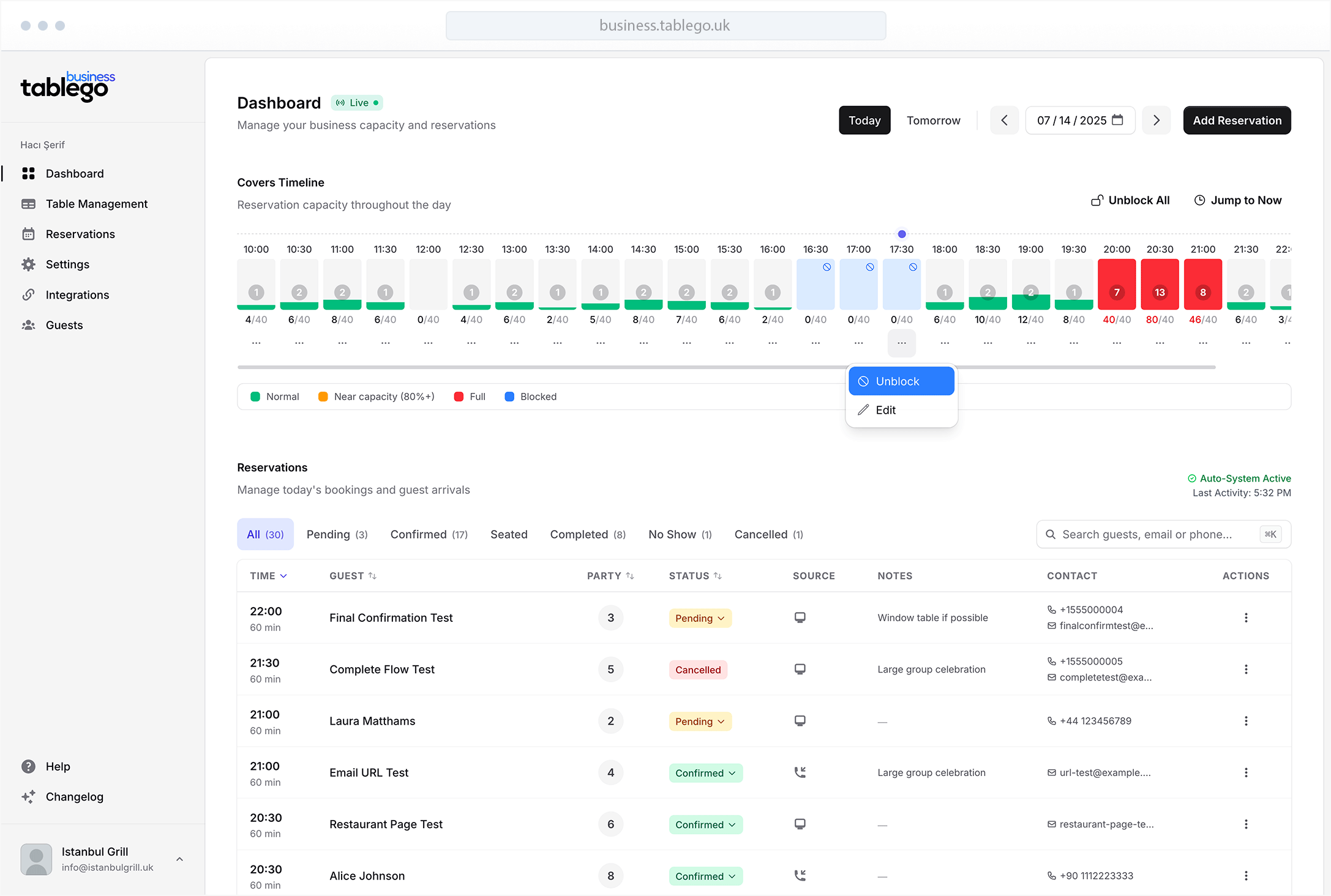 TableGo Business screenshot