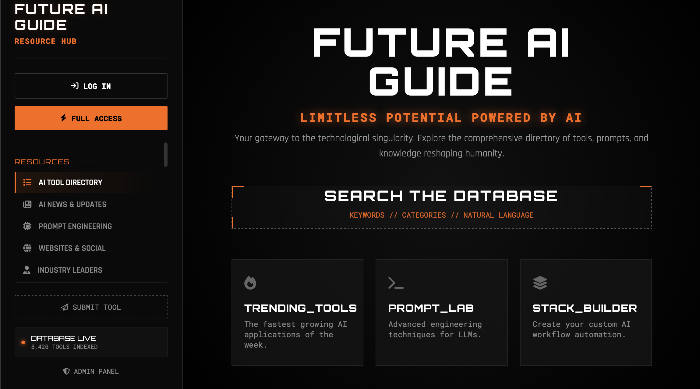 Future AI Guide - AI Tool Directory screenshot