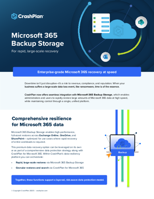 Microsoft 365's Backup Storage | CrashPlan