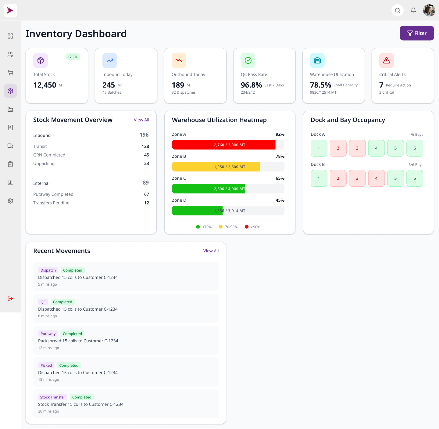 Enjen ERP screenshot