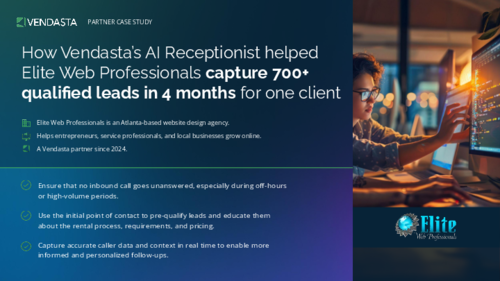 How Vendasta’s AI Receptionist helped Elite Web Professionals capture 700+ qualified leads