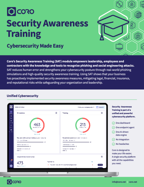 Coro Security Awarenesses Training