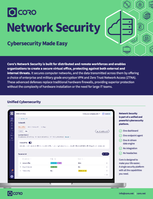 Coro Network Security